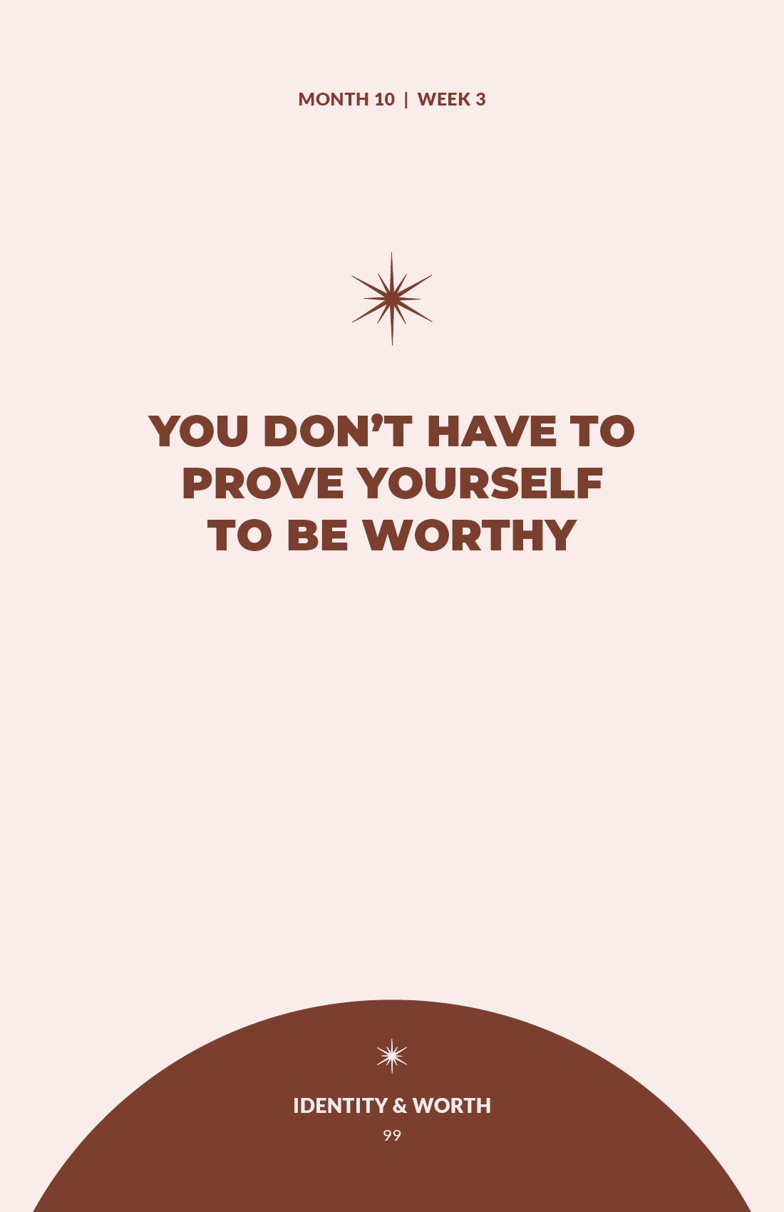 Workbook page - Daily affirmation