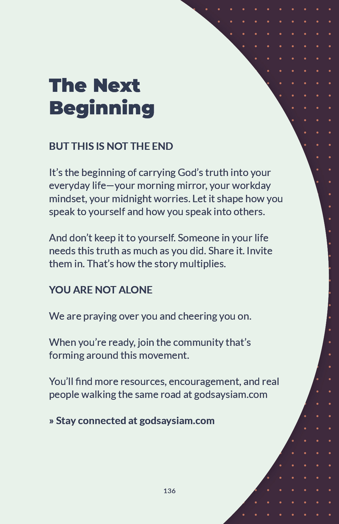 Workbook page - Final reflection