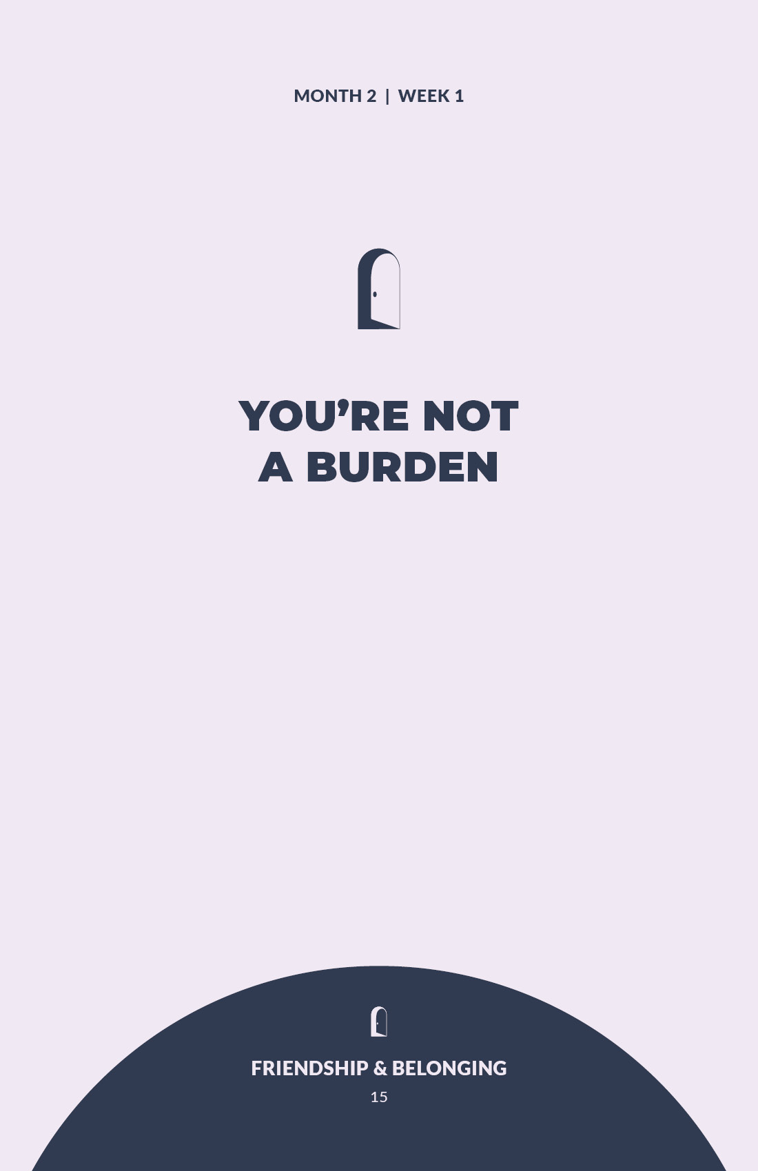 Workbook page - Scripture reflection