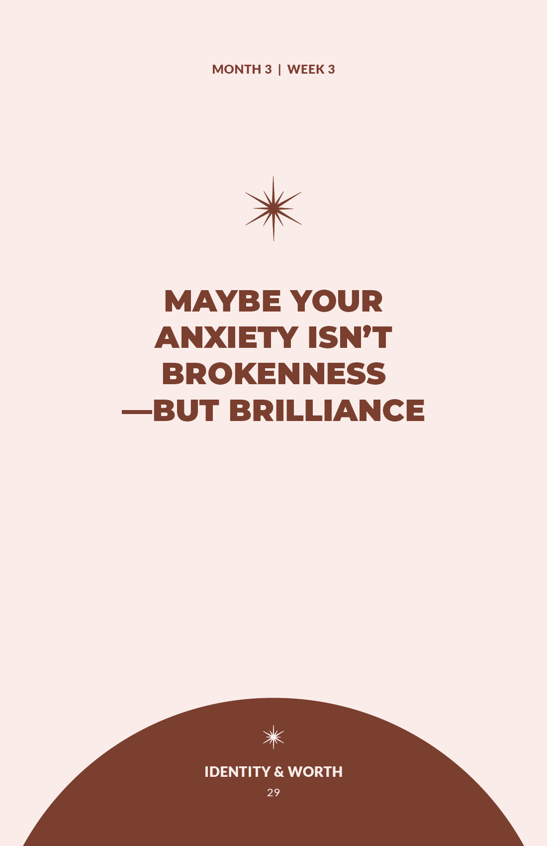 Workbook page - Faith affirmation