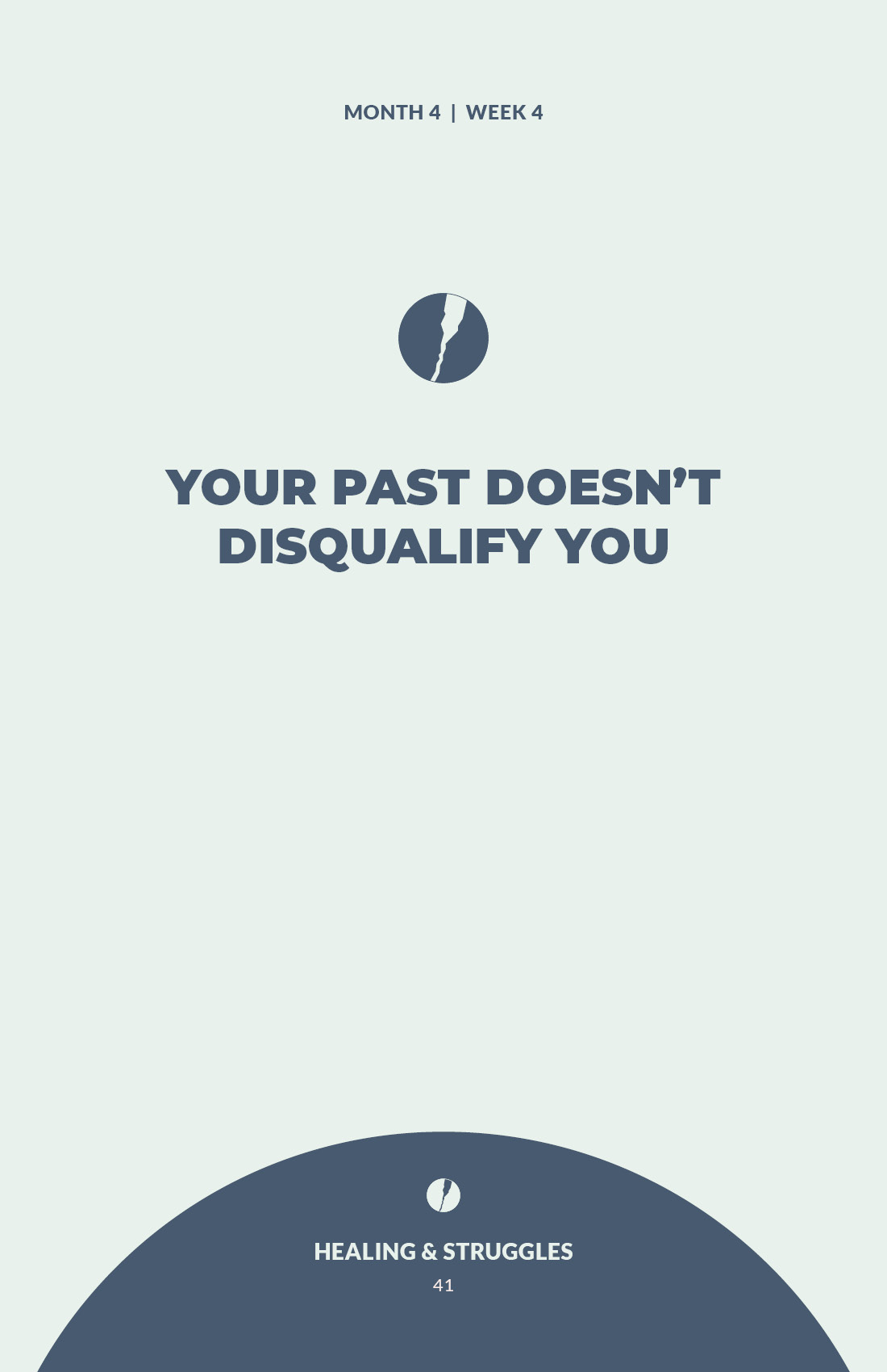 Workbook page - Scripture meditation