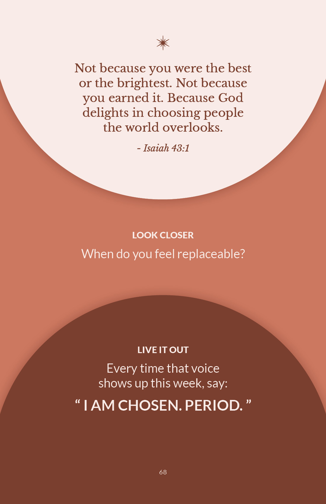 Workbook page - Faith declaration